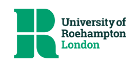 "Logo of Roehampton University with the text 'University of Roehampton London' in green."