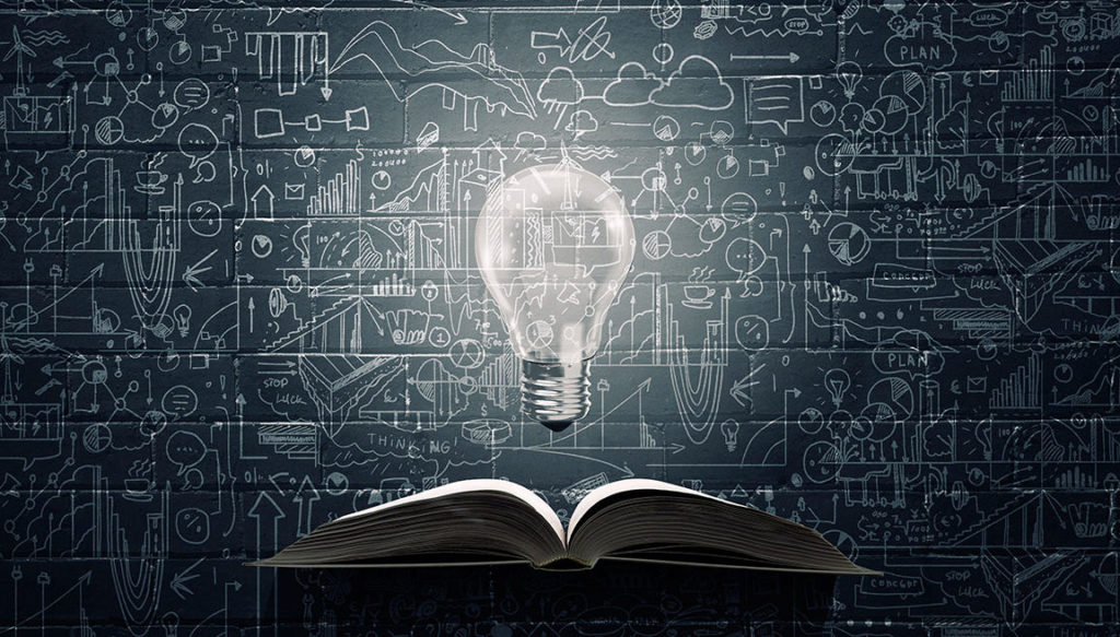 llustration of a light bulb glowing