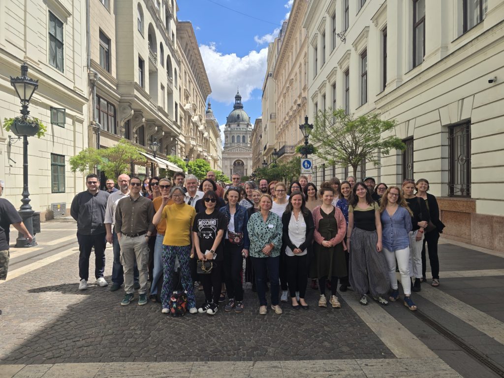 group photo of STRIDE partners at the TPM in Budapest